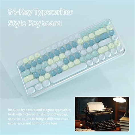 Snapklik Nacodex Retro Typewriter Mechanical Keyboard Wireless