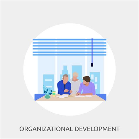 Organizational Development Conceptual Illustration Design Vector