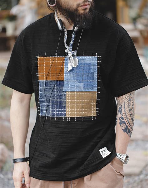 Tshirt Design Men Men Shirt Patchwork Designs Casual Looks Casual