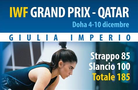 Al Grand Prix Di Doha Giulia Imperio Guadagna Una Posizione Nella