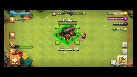 Todos Los Niveles Del Ca On Clash Of Clan Youtube