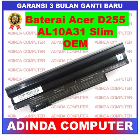 Jual Baterai Acer D D D D Ao Slim Black Oem