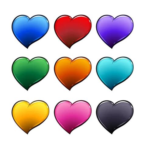 Heart In Rainbow Lgbt Flag Colors Paint Style Vector Illustration