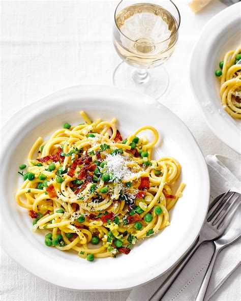 Pea And Pancetta Carbonara Recipe Delicious Magazine