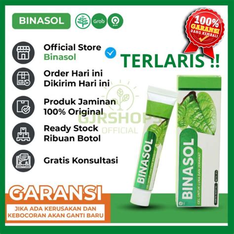 Jual Binasol Gel Obat Luka Jerawat Koreng Pasca Operasi Luka