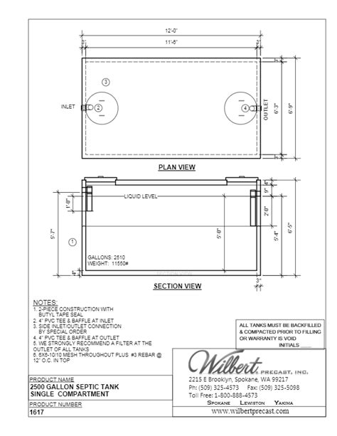 Septic Tanks Wilbert Precast Inc