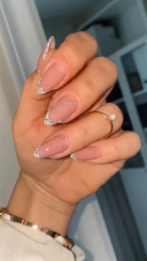 Pin By C Hotoy On Nail Inspo Prom Nails Silver Silver Nails Pink