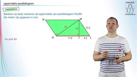 De Oppervlakte Van Een Parallellogram Voorbeeld Havo Vwo 2