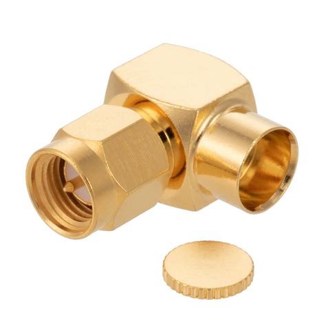 SMA Male Right Angle Connector Solder Attachment For FM SR250ALTN STR