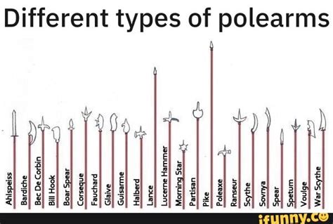 Different types of polearms - iFunny Brazil