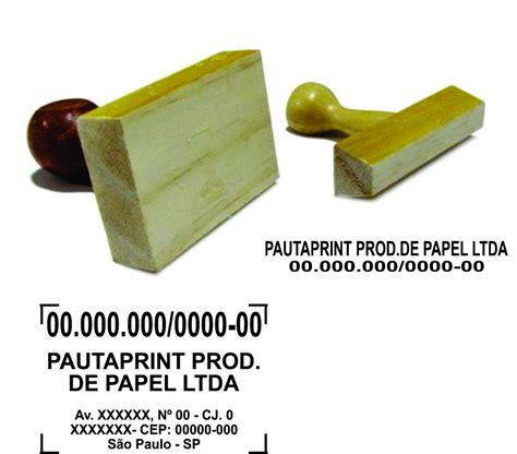 Carimbo Cnpj Carimbo Assinatura De Madeira R 47 25 Em Mercado Livre