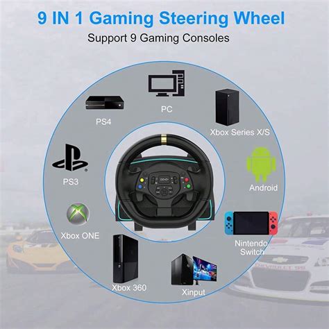 Nbcp Racing Wheel Gaming Steering Wheels Driving Sim Car