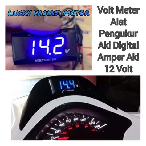 Jual Volt Meter Amper Aki Digital Volt Alat Pengukur Aki Motor