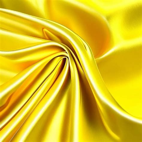 Premium Ai Image Luxury Textile Yellow Silk Folded Fabric Background