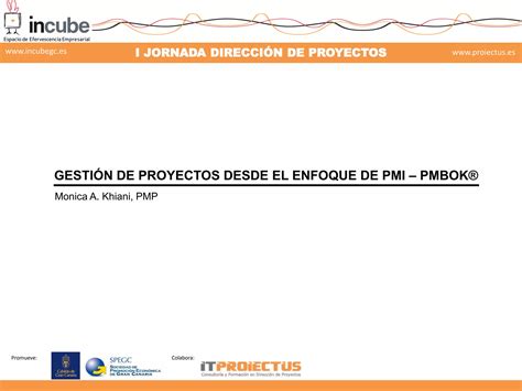 Gestión De Proyectos Según El Enfoque Pmi Pmbok Ppt Descarga Gratuita