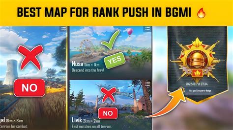 Best Map For Rank Push In Bgmi Solo Conqueror Tips Tricks C S