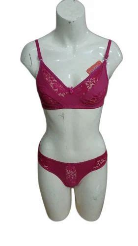 Floral Ladies Pink Lycra Cotton Bra Panty Set At Rs 110set In New Delhi Id 2849112894162