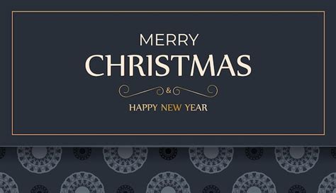 Premium Vector Postcard Template Merry Christmas And Happy New Year