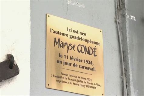 La ville de Pointe à Pitre rend hommage à Maryse Condé