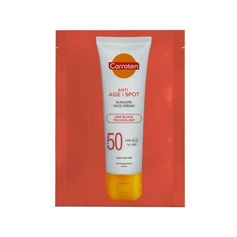 Carroten Anti Age And Spot Spf50 Yüksek Koruyucu Yüz Güneş Kremi 2 Ml