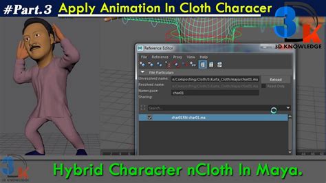 Character Ncloth Apply Animation For Character Ncloth Simulation In