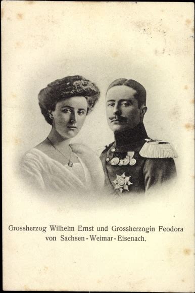 Ansichtskarte Postkarte Großherzog Wilhelm Ernst akpool de