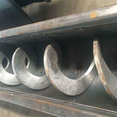 Customized Stainless Steel Continuous Auger Flight With Shaftless For