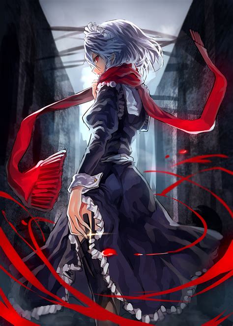 Wallpaper Illustration Anime Touhou Izayoi Sakuya Comics