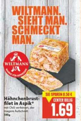 Wiltmann Hähnchenbrust Filet In Aspik Angebot bei E Center