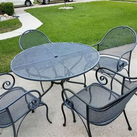 Wrought Iron Outdoor Table Chairs 5 Piece Wrought Iron Patio Furniture