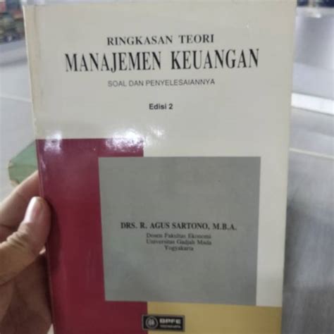 Jual Buku Original Ringkasan Teori Manajemen Keuangan Soal Dan Penyelesaian Edisi 2 Oleh Agus