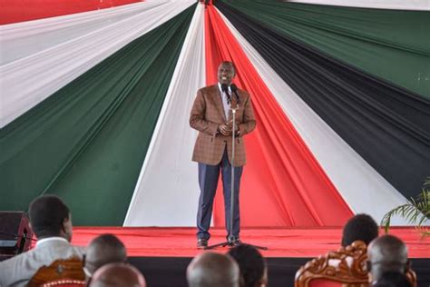 Kenyas President William Ruto Speaks During Editorial Stock Photo