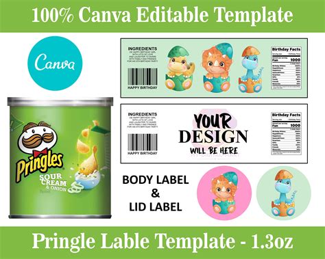 Printable Pringles Label