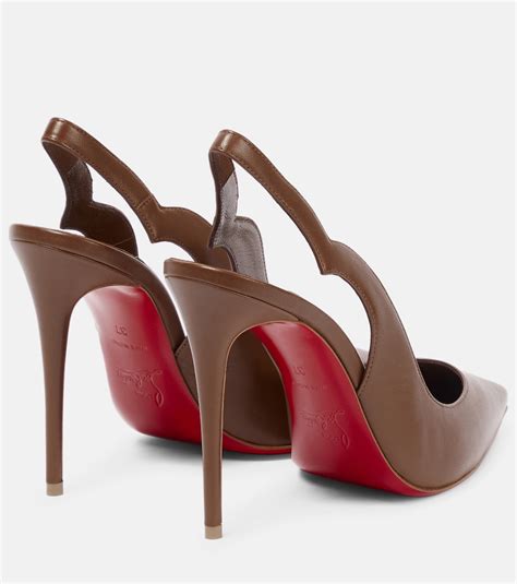 Nudes Hot Chick Leather Pumps In Brown Christian Louboutin Mytheresa