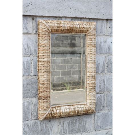 Birch Lane Janie Seagrass Rectangle Wall Mirror Wayfair Canada