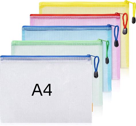 Plastic Wallets A4 Zip Wallets Ziplock Bags Plastic Mesh Document File