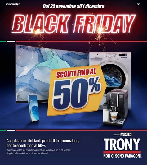 Trony Black Friday Volantino Attuale