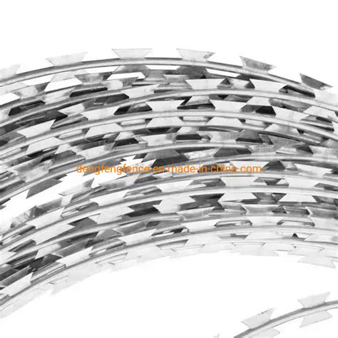 Low Prices Concertina Razor Blade Barbed Wire Galvanized Razor Wire