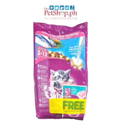 Whiskas Junior Ocean Fish W Milk 1 1kg With FREE 1 Pouch 80g