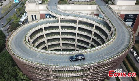 Hangzhou’s Car Park Features Spiral Ramps