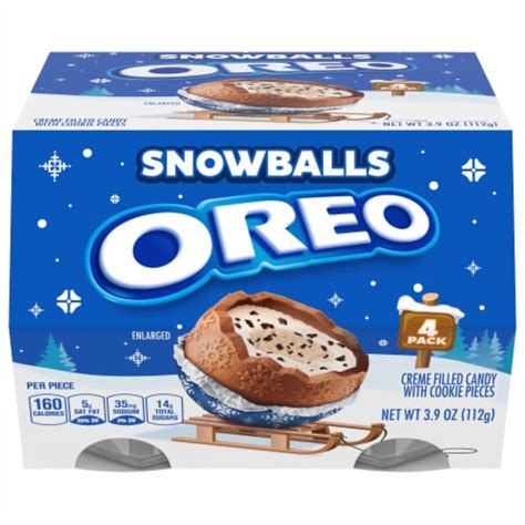 Oreo Chcoloate Snowballs Holiday Candy, 4 ct / 3.95 oz - Kroger