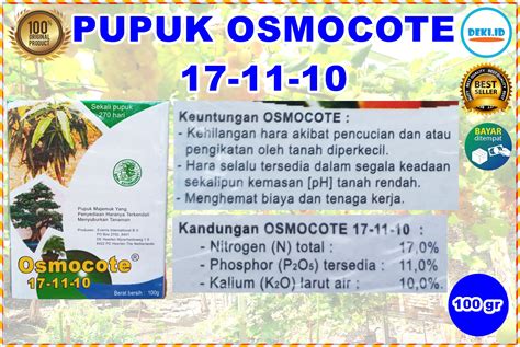 Pupuk Osmocote Dekastar Gr Slow Release Pertumbuhan