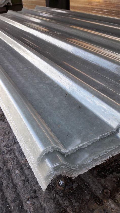 Box Profile Grp Fibreglass Roofing Sheets Clear New Ebay