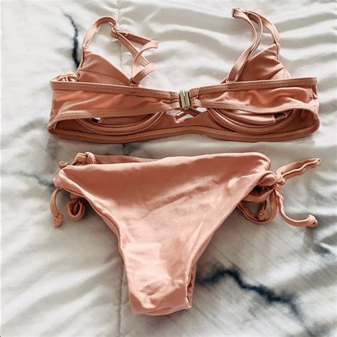 Zaful Swim Nwot Pale Pink Zaful Bikini Never Worn Poshmark