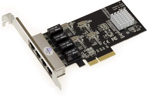 KALEA INFORMATIQUE Carte Controleur PCI Express PCIE 4 Ports RJ45