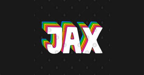 Hello My Name Is Jax Rainbow Name Tag Jax Tank Top Teepublic