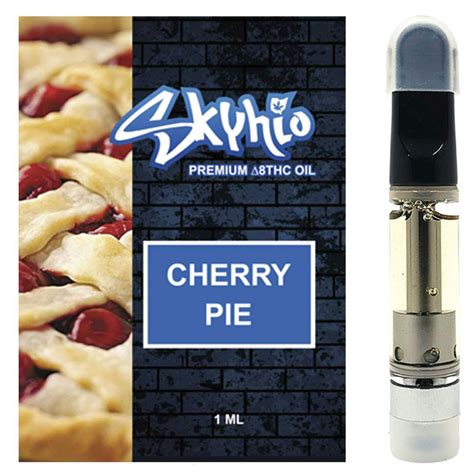 Skyhio Delta 8 Thc Vape Cartridge Cherry Pie Leafly