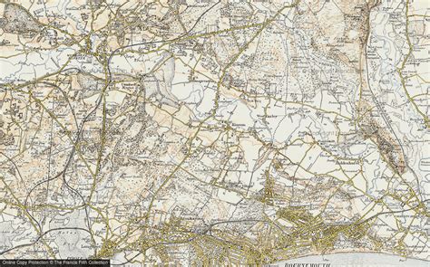 Historic Ordnance Survey Map Of Kinson 1897 1909