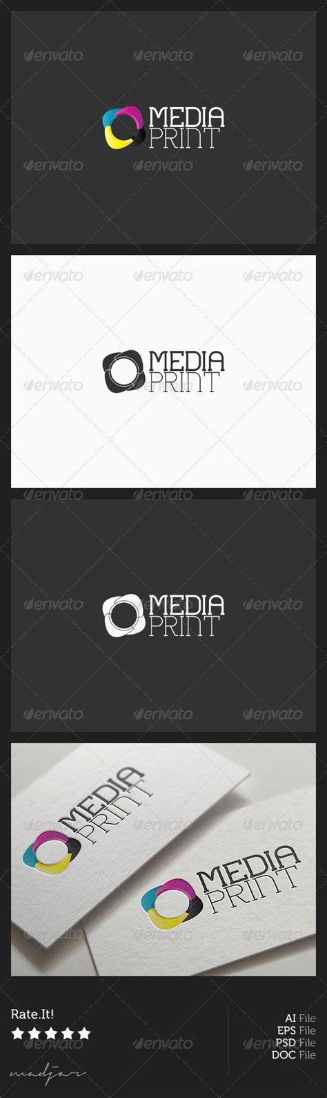 Media Print Logo Print Logo Logo Design Template Abstract Logo