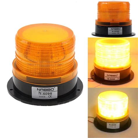 LED Car Warning Light Emergency Light Bulb Amber Flashing Strobe Beacon